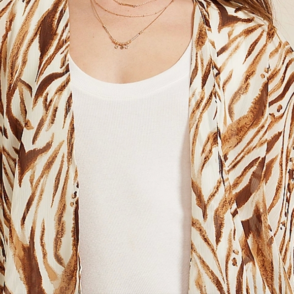 Zebra Print Kimono - Picture 5 of 11
